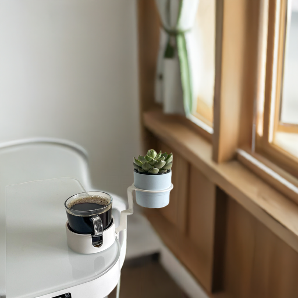 Desk cup holder and plant Holder 